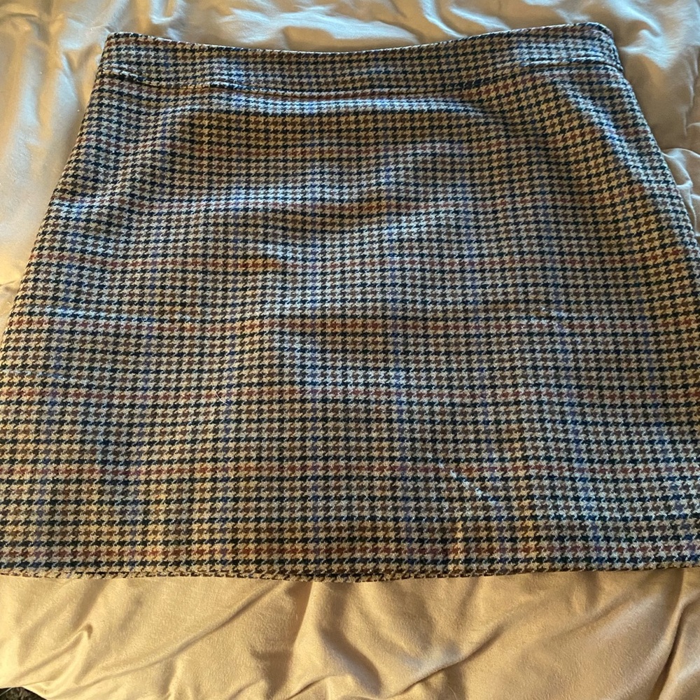 JCrew a line mini (knee) tweed skirt